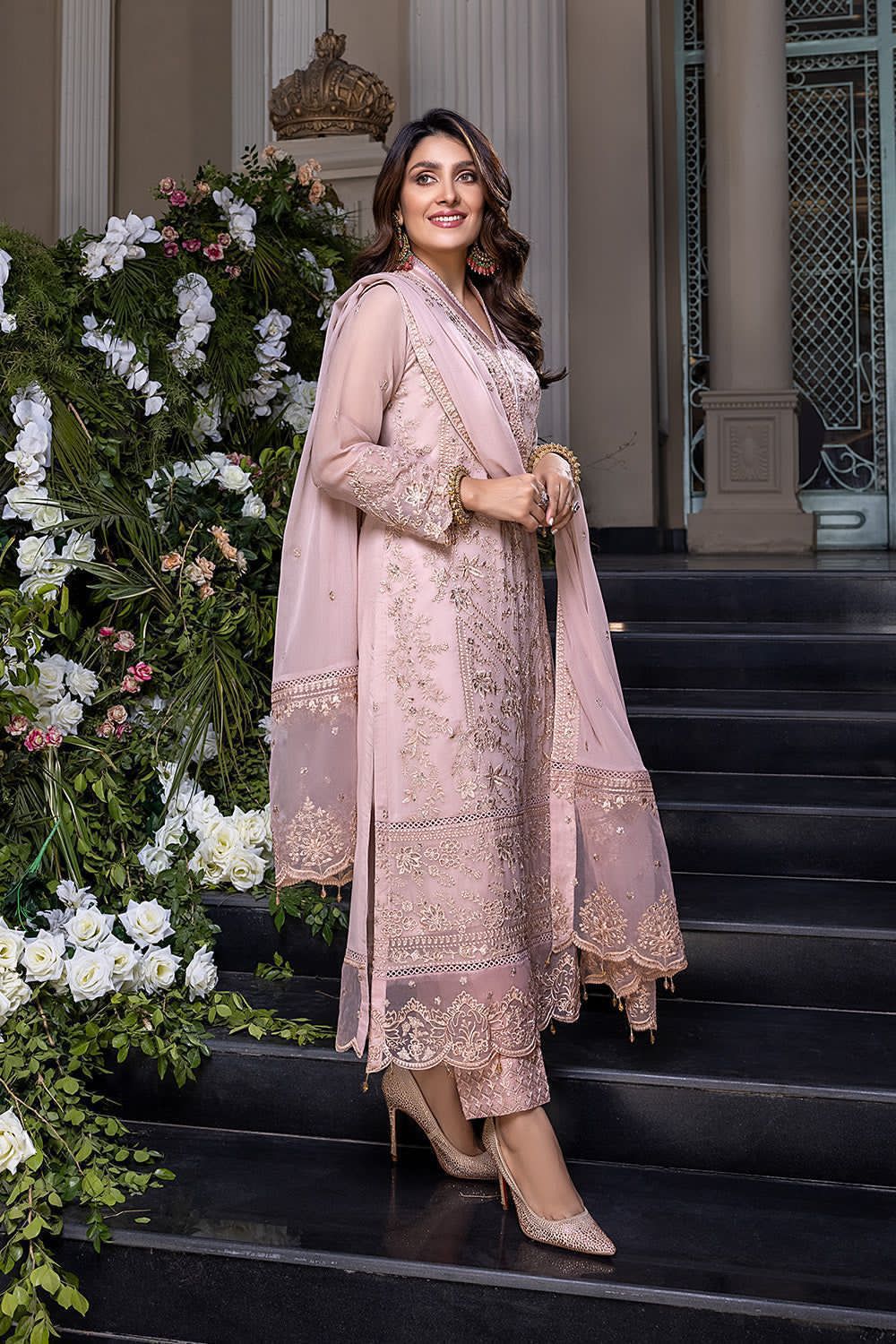 AZURE luxury unstiched 3pc